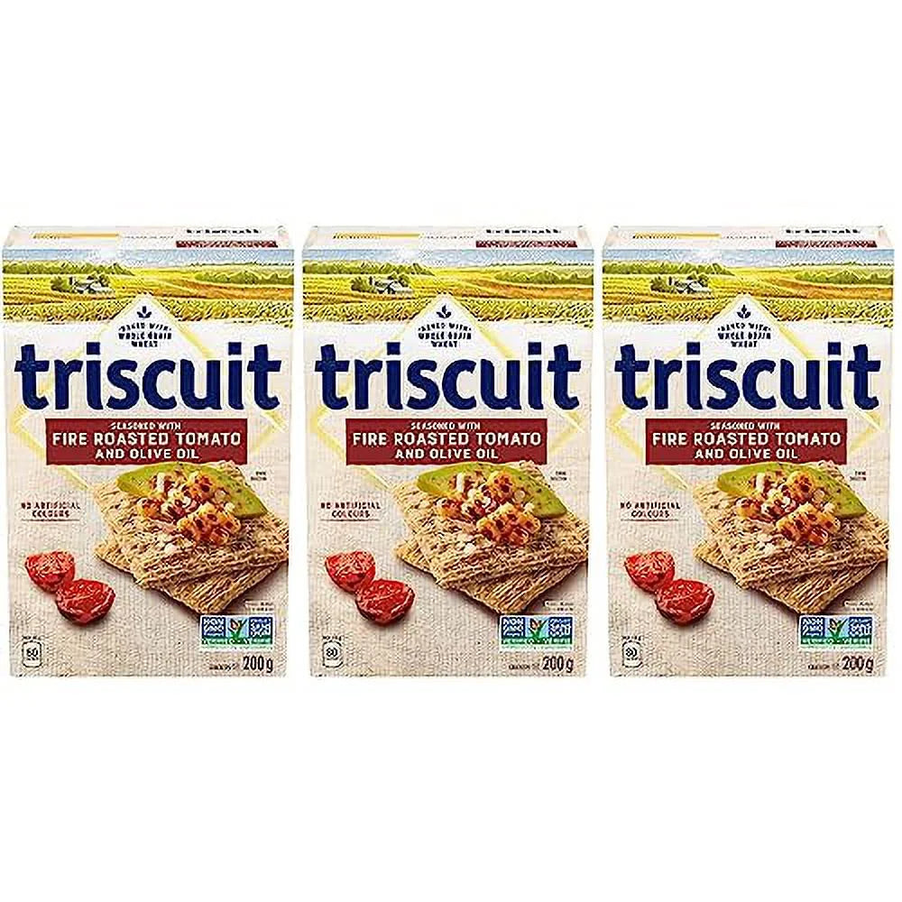 Fire Roasted Tomato & Olive Oil Crackers, Pack of 3 M7827