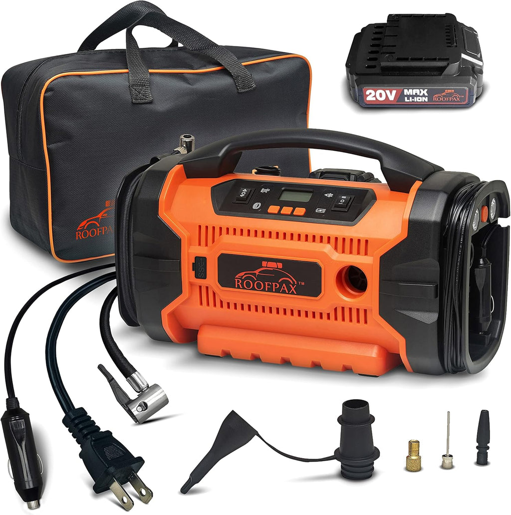 Heavy Duty Portable Tire Inflator with Pressure Gauge U407