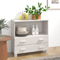 White Solid Wood Pine Sideboard F4308