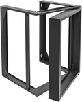 6U Wall Mount Open Frame Rack 19 Inch 2 Post Server Equipment Rack 16 Inch Depth Black S508817
