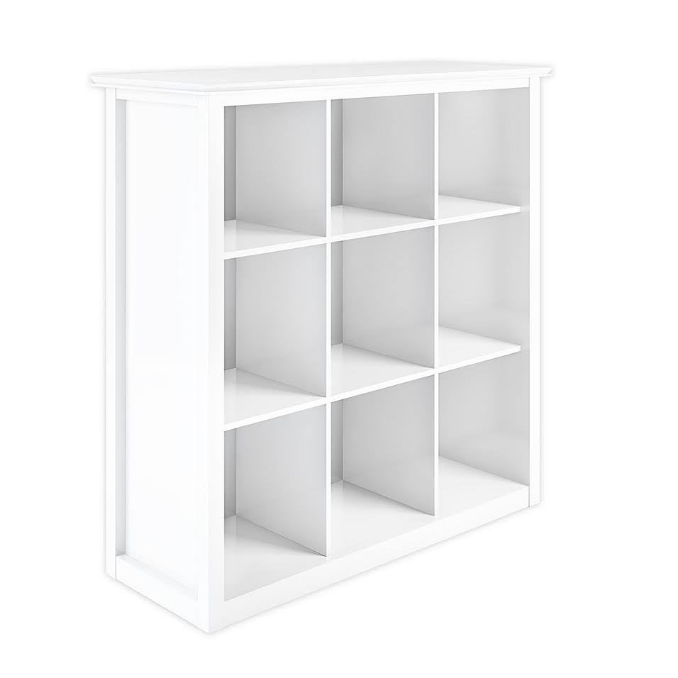 White 9 Cube Bookcase and Storage Unit S752