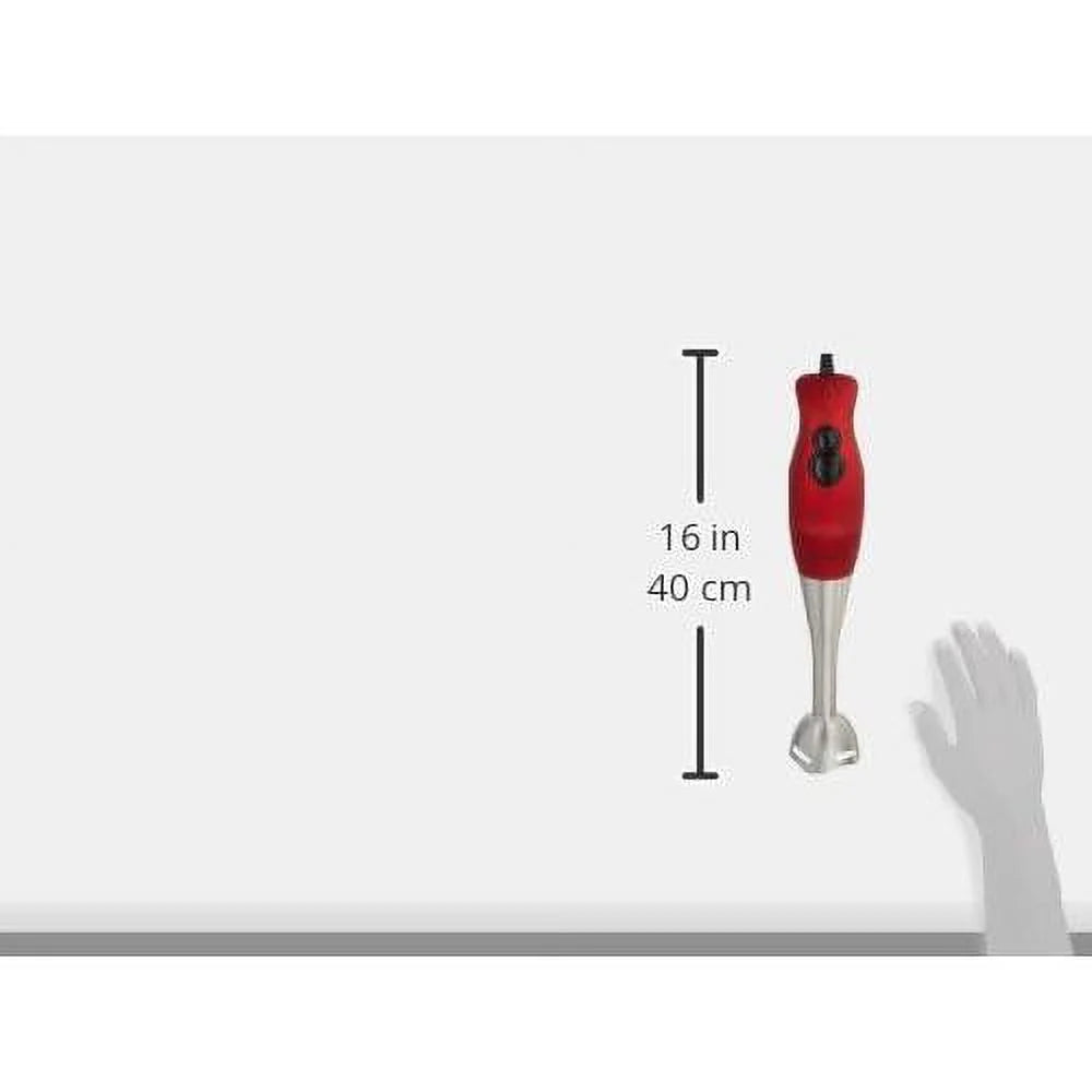Hand Blender, 2-Speed 200W, Red Y72642