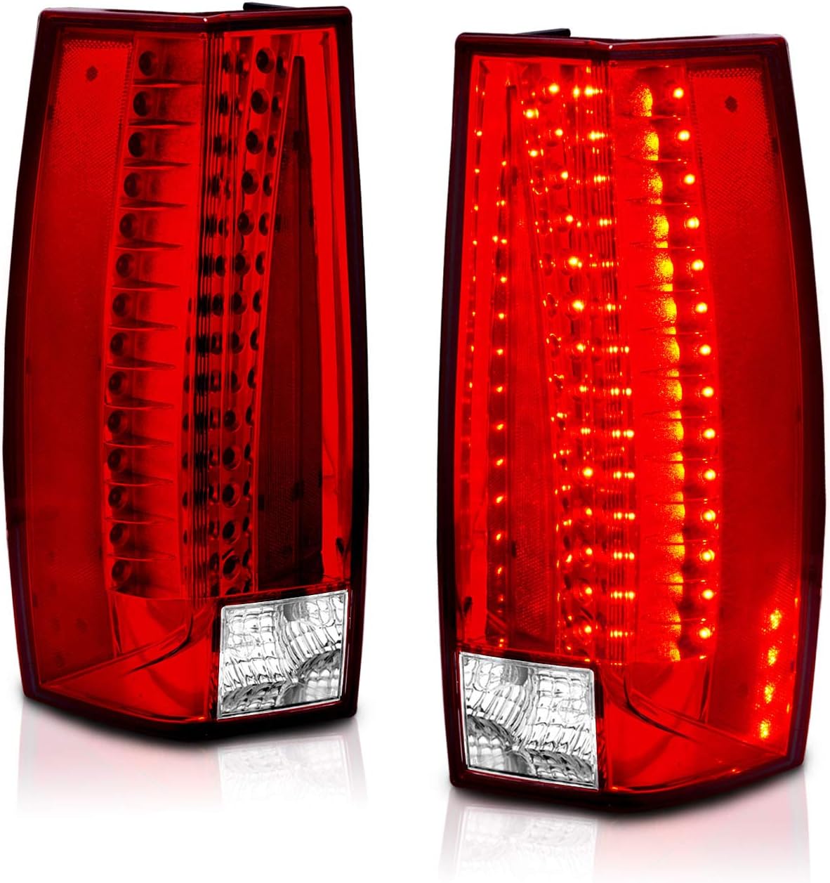 Red/Clear LED Tail Lights for Chevy Tahoe/Suburban/Yukon A982