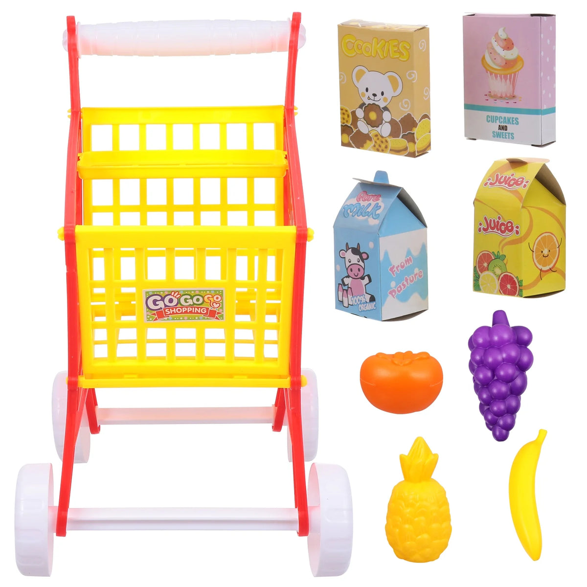 Red Kid Shopping Cart Plaything E509087