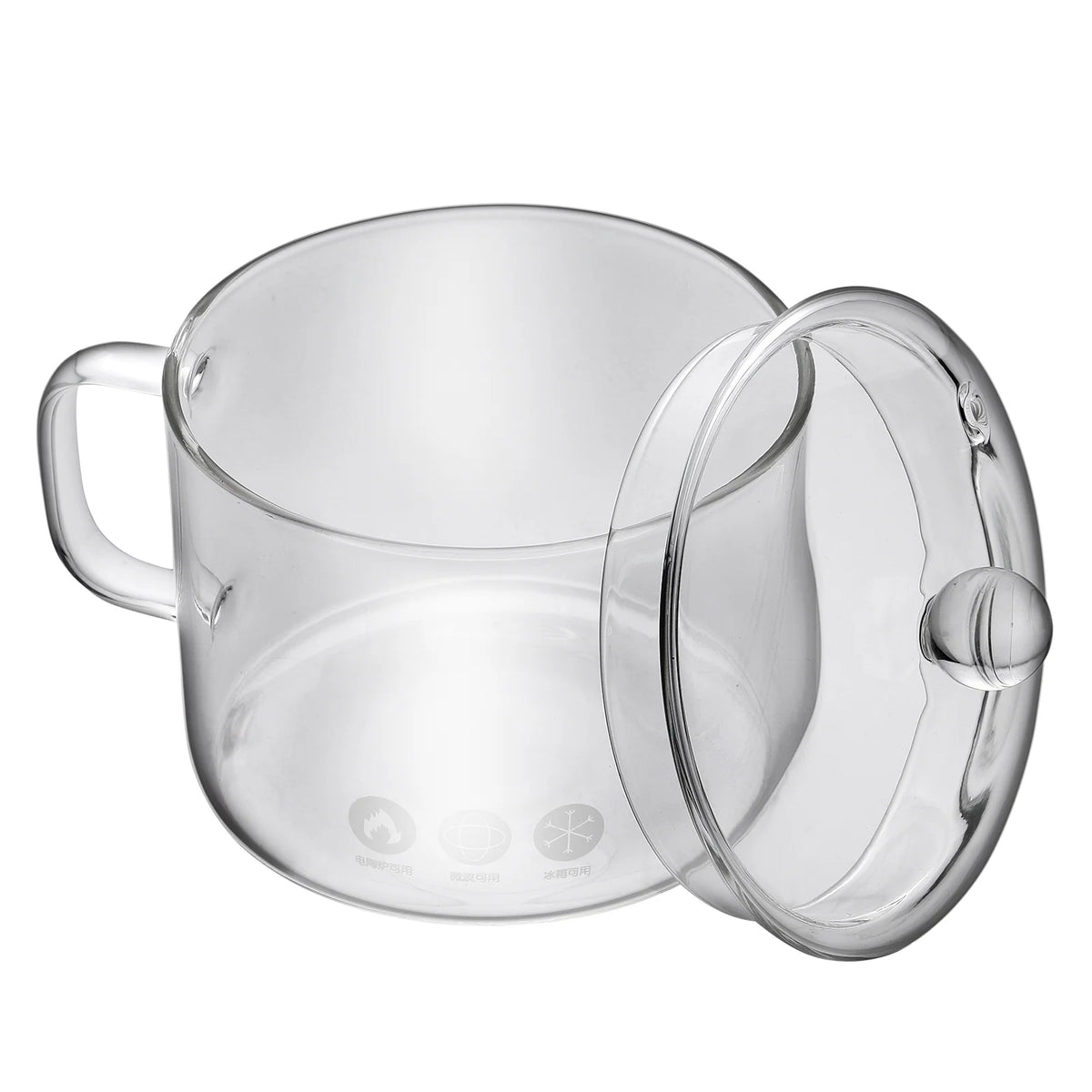 Heat-resistant Glass Pot with Handle Y908