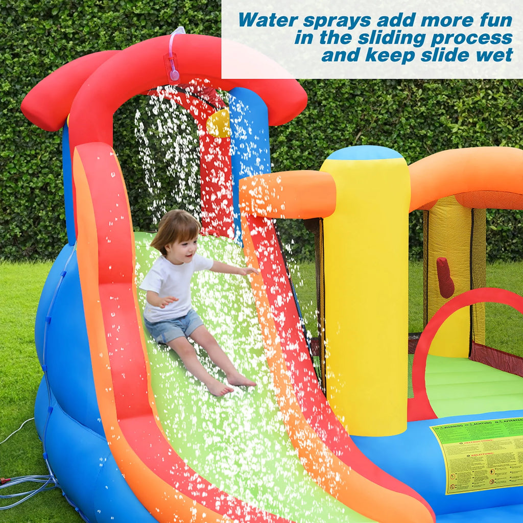 Inflatable Bounce House Water Slide with Splash Pool B3608