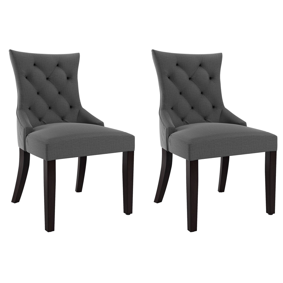Beige Fabric Accent Chair (Set of 2) B202680