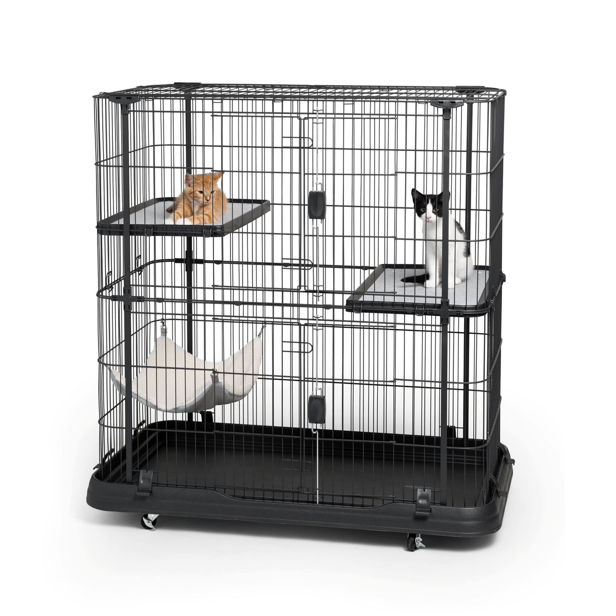 Deluxe 3 Level Cat Home (Black) N594506