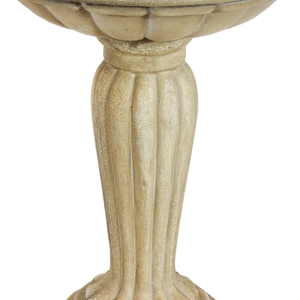 Grecian Reinforced Concrete Bird Bath - 16-inch V495248
