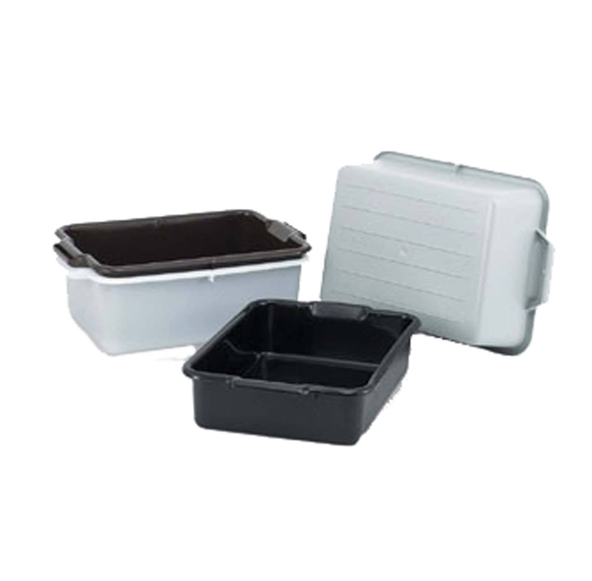 Black 20" x 15" x 5" 1 Compartment Bus Box D97831