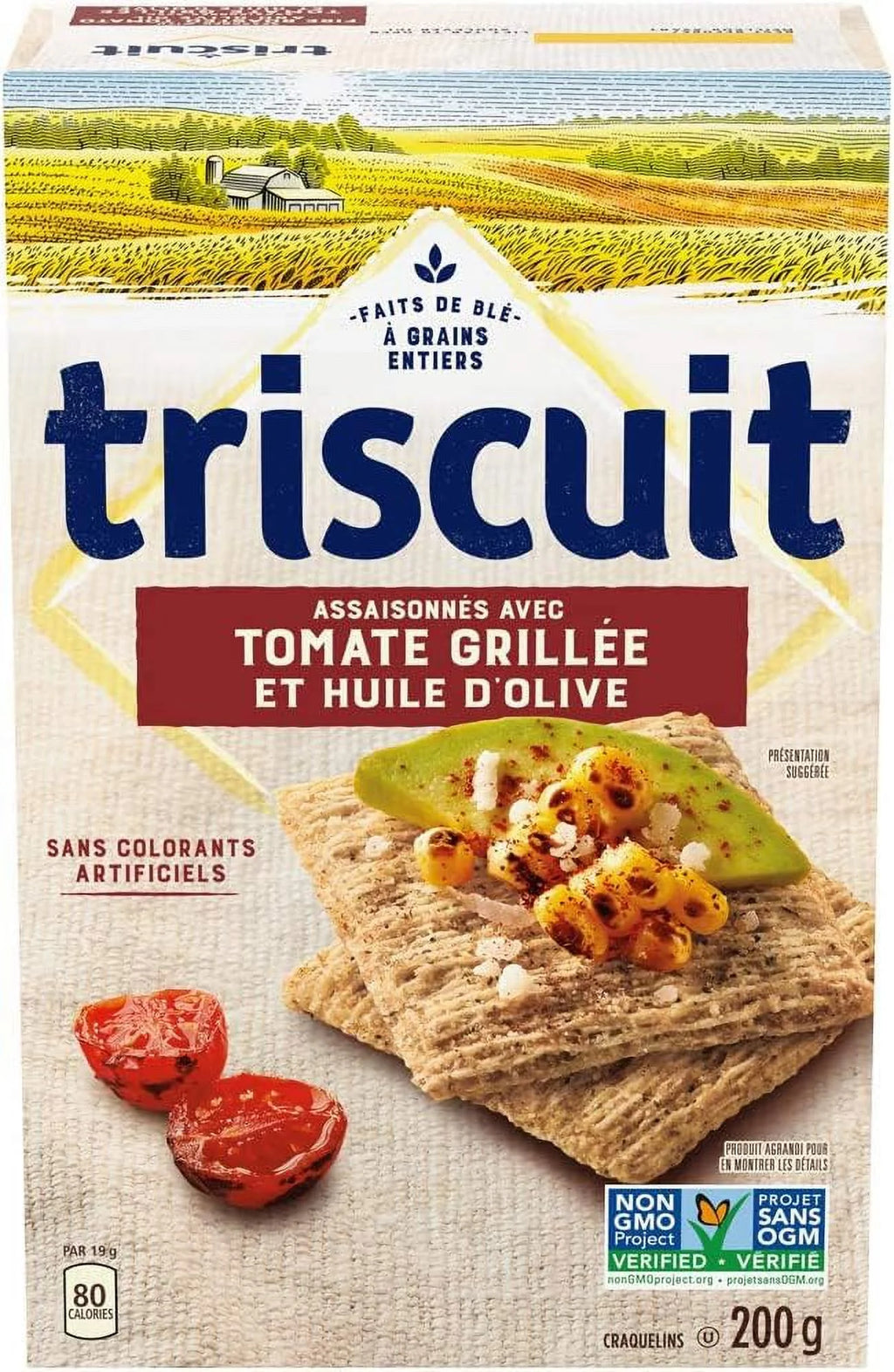 Fire Roasted Tomato & Olive Oil Crackers, Pack of 3 M7827