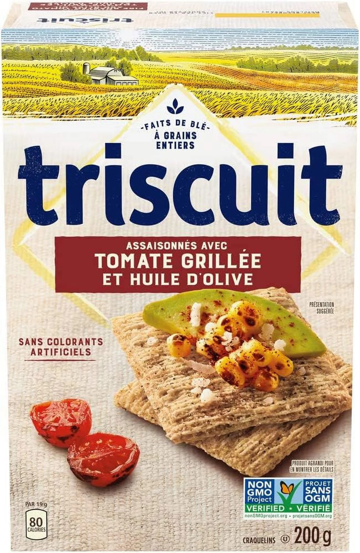 Fire Roasted Tomato & Olive Oil Crackers, Pack of 3 M7827