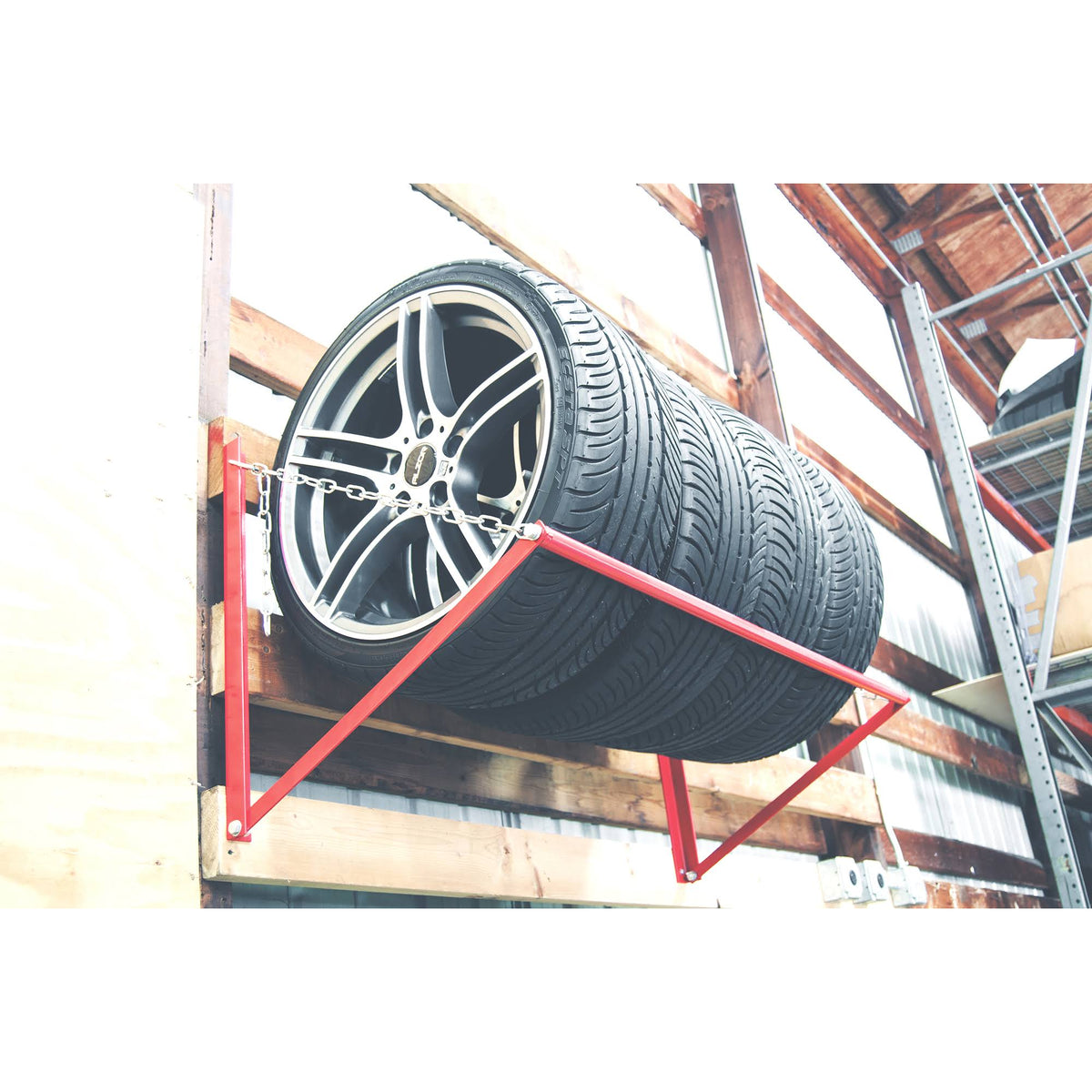 Wall-Mounted Wheel & Tire Storage Rack K583437