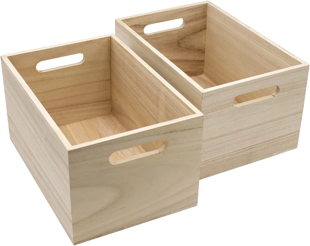 Unfinished Wood Crates 2 Pack G906