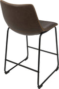 26x22 Counter Stool Black Espresso Set of 2 N4719