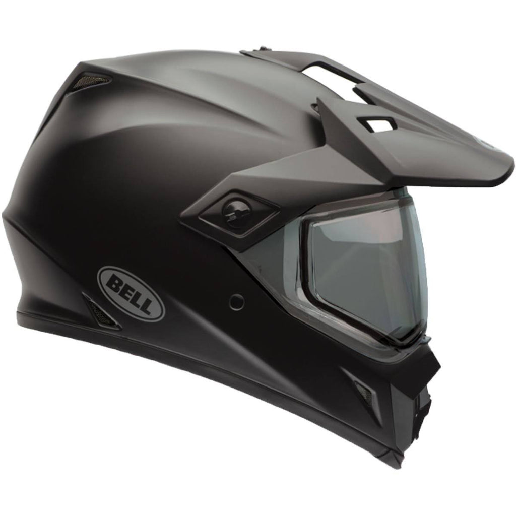 Matte Black Adventure Dual Shield Snow Helmet B907