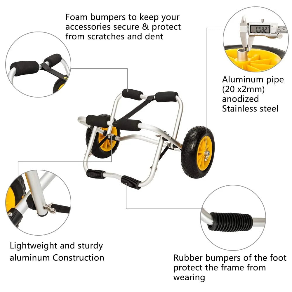 Kayak Canoe Jon Boat Carrier Dolly Cart B71428