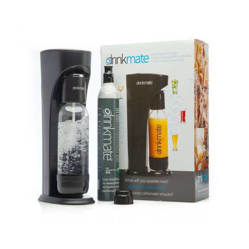 Matte Black Sparkling Water and Soda Maker Machine W9512