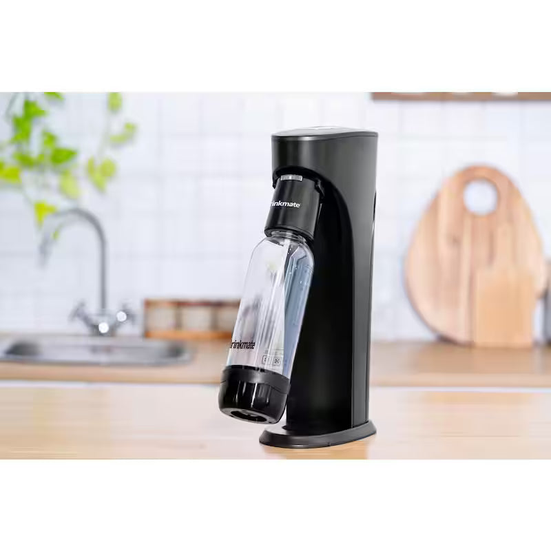 Matte Black Sparkling Water and Soda Maker Machine W9512