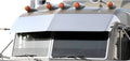 White Stainless Steel Blind Mount Drop Visor M53206