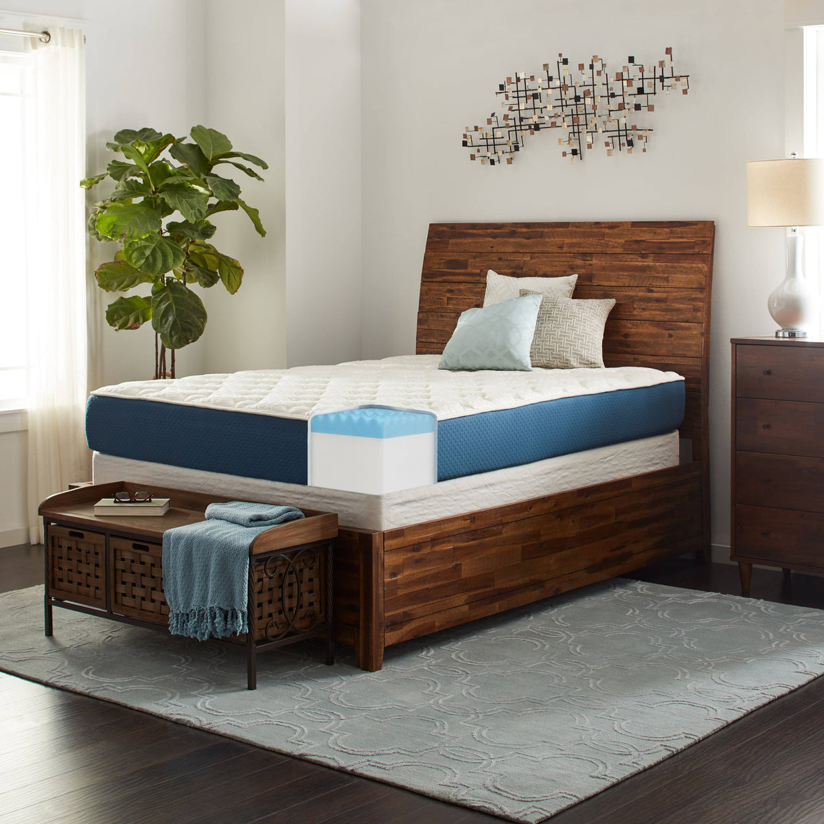 10-Inch Full-Size Gel Foam Mattress Set K598