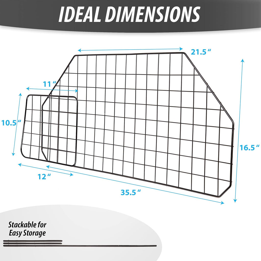 Black Heavy Duty Coated Wire Pet Barrier, Pack of 2 D85312