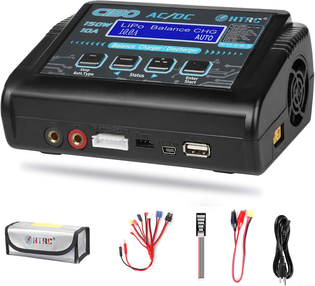 150W 10A 1-6S AC/DC Balance Charger Discharger H838